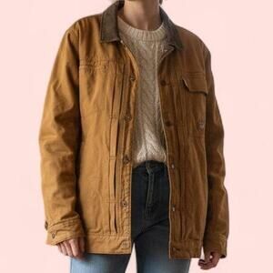 Jeremiah American Legacy Button Up Canvas Jacket, Chore Jacket, Barn Coat Size L